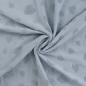 Preview: Jersey Jaquard "Herzen" rauchblau Frottee